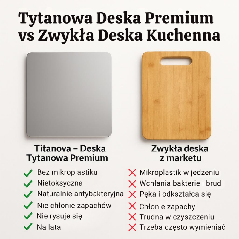 Titanova™ - Bezpieczna dla Zdrowia Tytanowa Deska